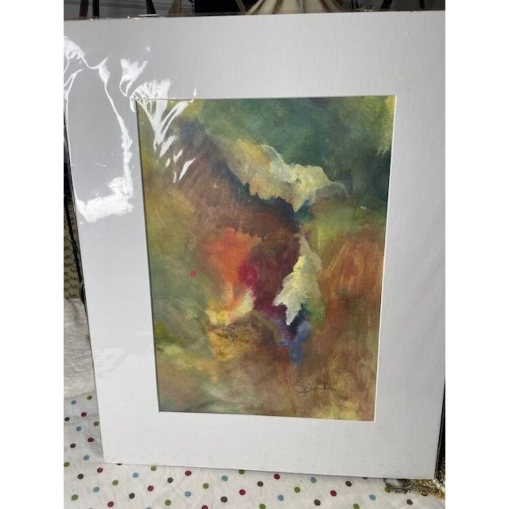 Original Abstract Watercolor – “Veil of Color” – 16x20 – Unframed